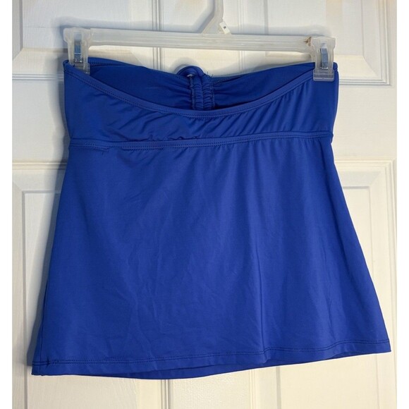 Mossimo Solid Blue Tankini Size SMALL Removable Pads Summer Swim - Picture 2 of 9